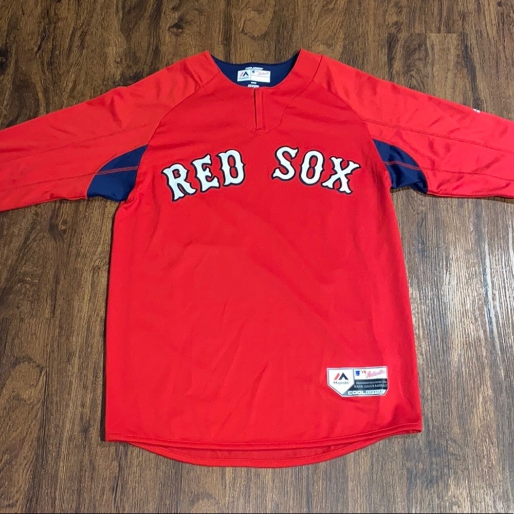 Boston Red Sox Batting Practice Jersey Majestic Mens Sz Medium
